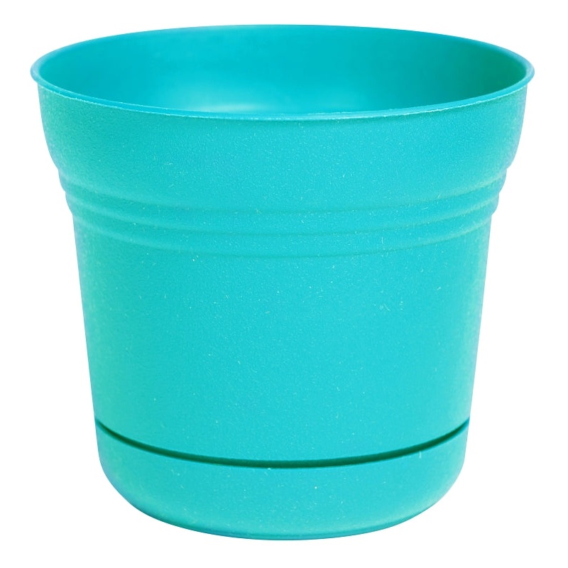 Bloem SP0727 Planter, 6-1/2 in H, 7.3 in W, Bell, Plastic, Calypso, Matte, Pack of 12