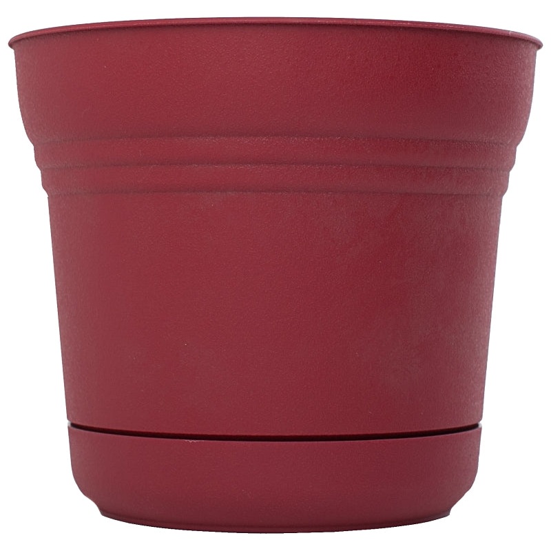 Bloem SP1412 Planter, 14-1/2 in H, 12.8 in W, Plastic, Union Red
