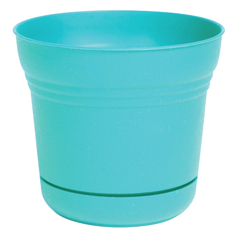 Bloem SP1427 Planter, 12.8 in H, 14-1/2 in W, Bell, Plastic, Calypso, Matte