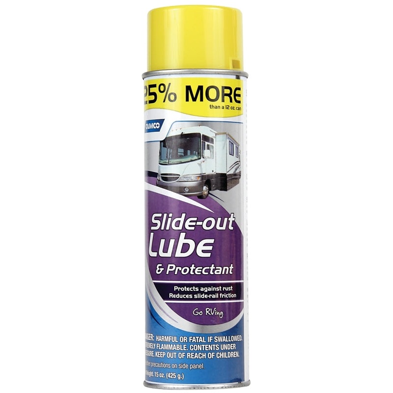 Camco USA 41105 RV Slide-Out Lubricant, 15 oz Aerosol Can, Liquid, Mild Aliphatic
