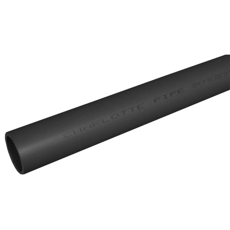 Charlotte Pipe PVC 10010 0600 Pipe, 1 in, 20 ft L, SCH 80 Schedule, PVC, Gray