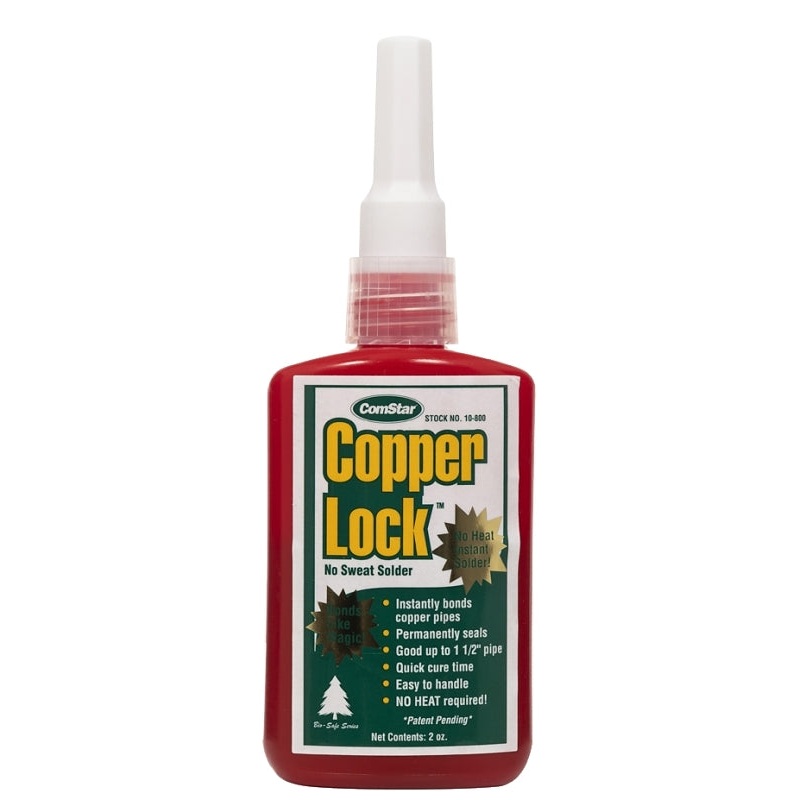 ComStar Copper Lock Series 10-800 No Heat Solder, 2 oz Tube, Liquid, -60 to 300 deg F Melting Point