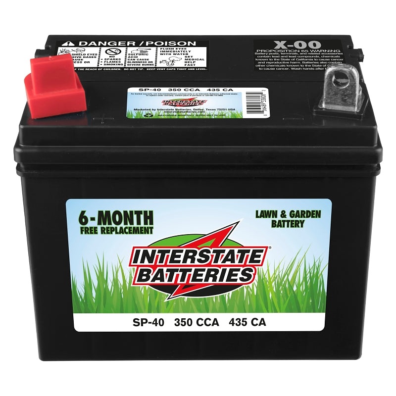 Interstate Batteries SP-40 Lawn and Garden Battery, Lead-Acid