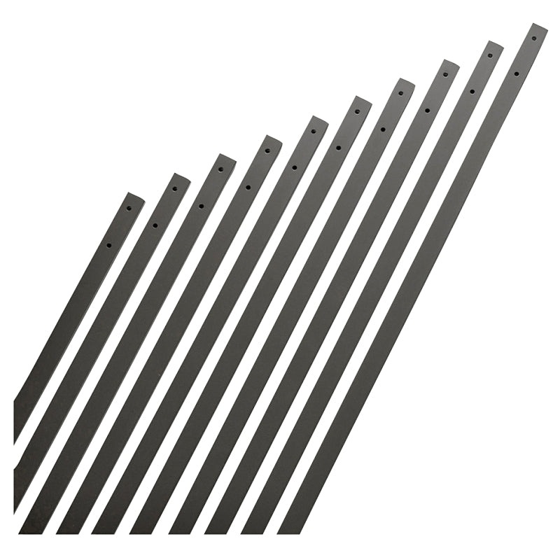 Maine Ornamental 74733 Traditional Baluster, 32 in L, Rectangular, Aluminum, Black, Powder-Coated