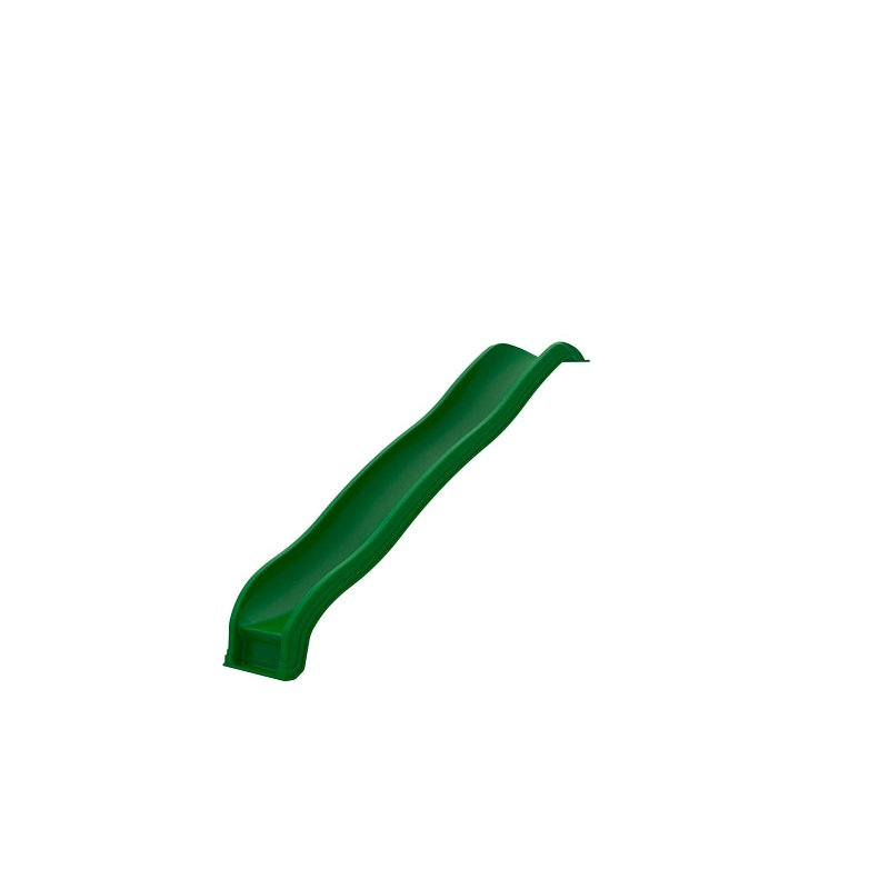 Playstar PS 8826 Giant Scoop Wave Slide, 8 ft L Slide, Open Slide, Straight Slide, HDPE, Green