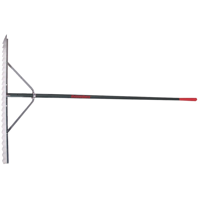 Razor-Back 63133 Asphalt Lute Rake, 82-1/4 in OAL, Aluminum Handle, Straight Handle