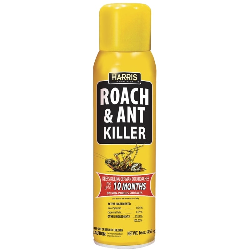 Harris RA-16 Roach and Ant Killer, Liquid, 16 oz