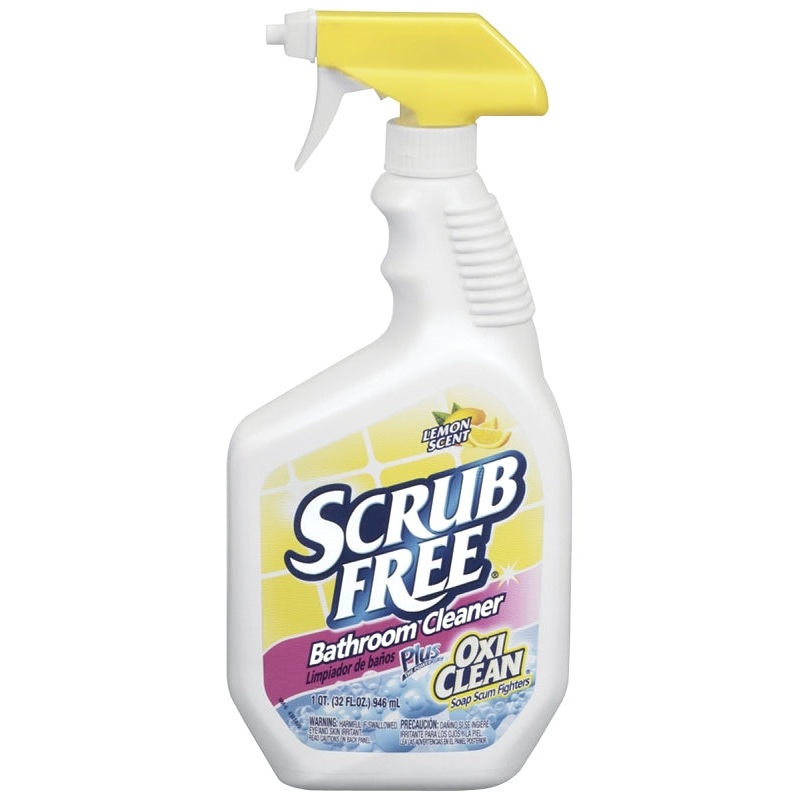 Scrub Free 35240 Bathroom Cleaner, 32 oz, Bottle, Liquid, Lemon, Turbid