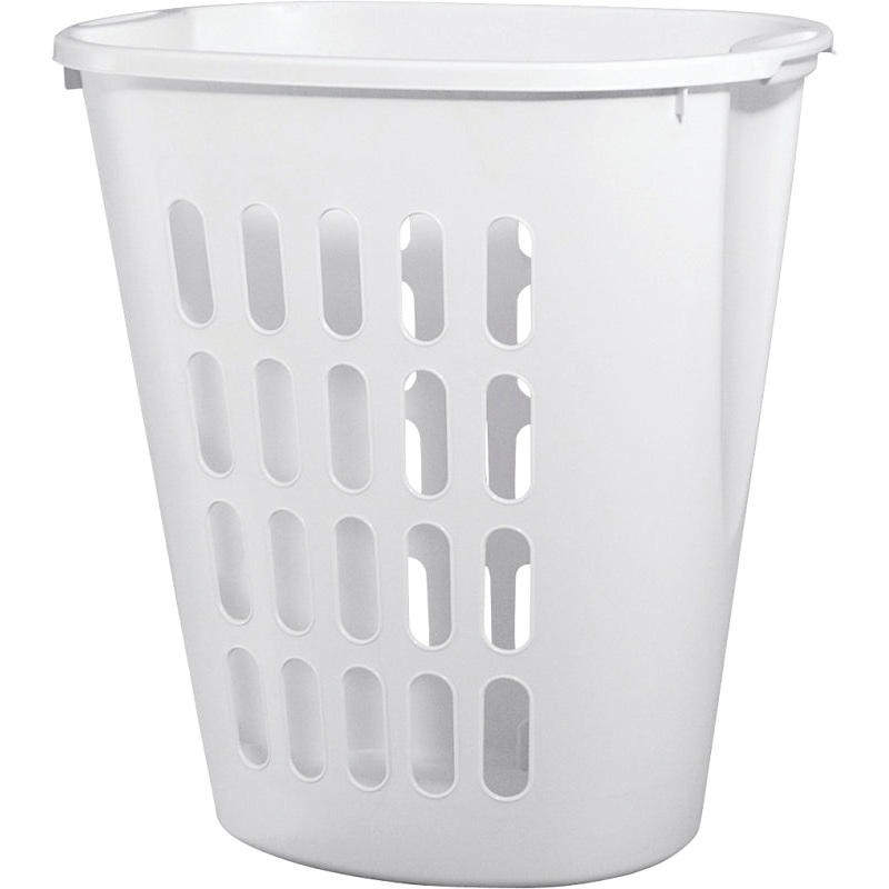 Sterilite 12568006 Open Laundry Hamper, 2.3 bu Capacity, White, 14-3/8 in W, 21-7/8 in H, 21 in D, Pack of 6