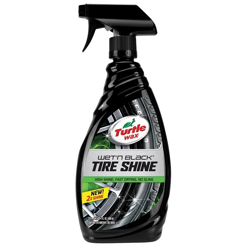 Turtle Wax WET’N BLACK T217RA Tire Shine, 23 fl-oz, Liquid, Fresh Leather