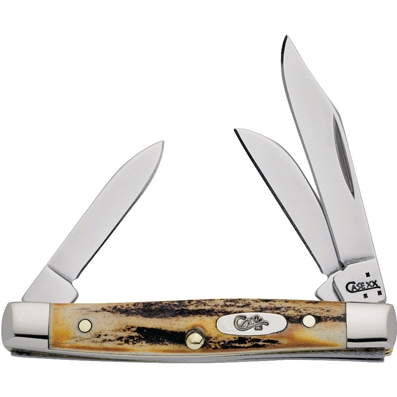 Case 178 Folding Pocket Knife, 2 in Clip, 1-1/2 in Sheep Foot, 1.49 in Pen L Blade, 3-Blade