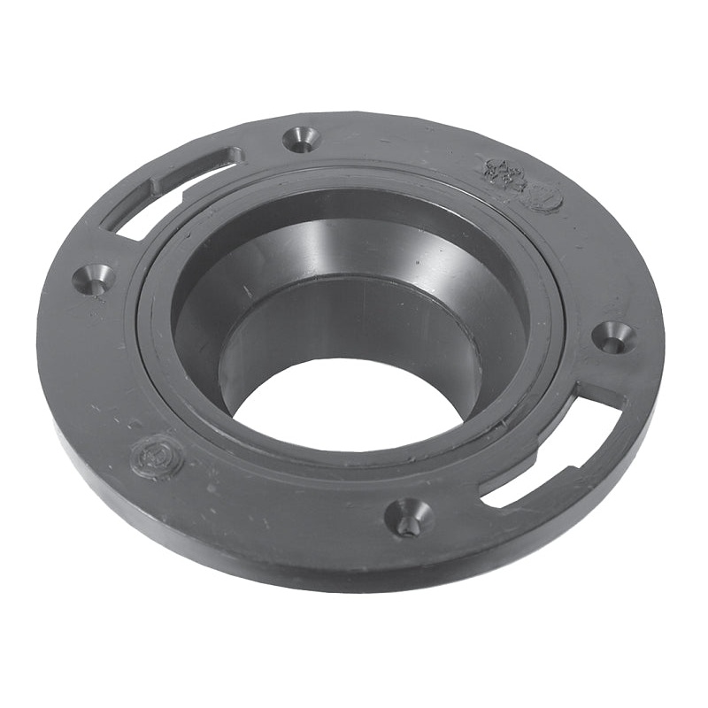 IPEX 27587 Closet Flange, 4 x 3 in Connection, Spigot, ABS