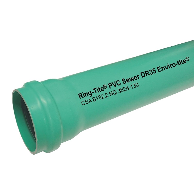 IPEX 39207 Sewer and Drain Pipe, 4 in, 4 m L, Green