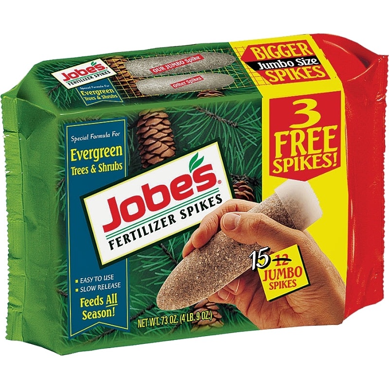 Jobes 01611 Dry Fertilizer Spike Pack, Spike, Gray/Light Brown, Slight Ammonia Pack