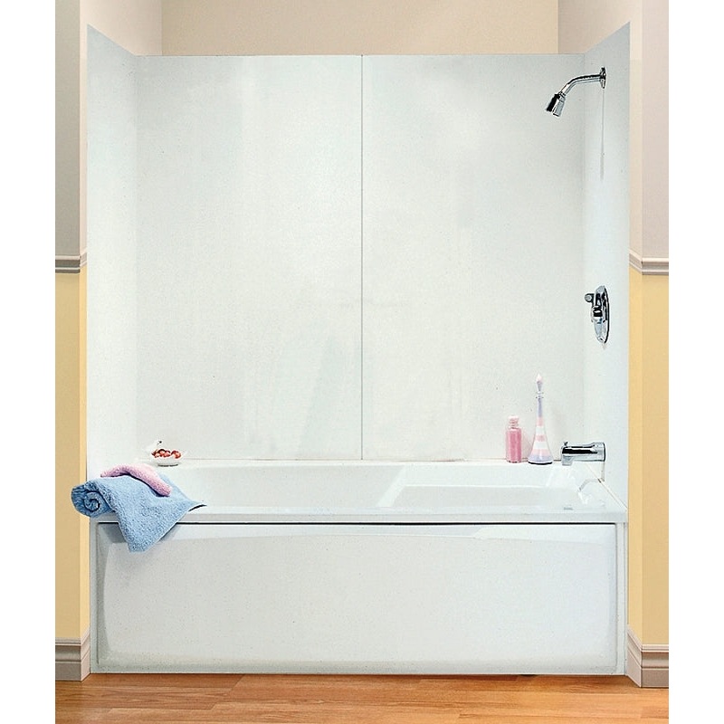 Maax 101588-000-129 Bathtub Wall Kit, 30 in L, 48 to 60 in W, 54 in H, Polystyrene, White
