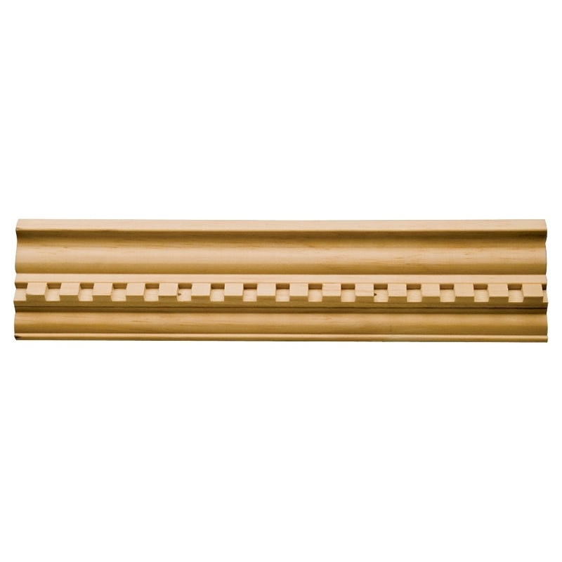 Waddell MLD355 Crown Moulding, Dentil Pattern, Zinc, Pack of 10