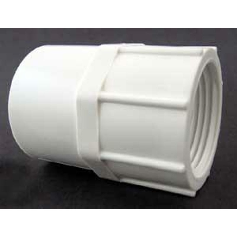 Xirtec 140 435564 Pipe Adapter, 2 in, Socket x FPT, PVC, White, SCH 40 Schedule, 150 psi Pressure