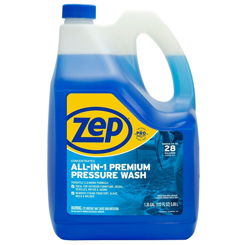 Zep ZUPPWC160 Pressure Washer Concentrate, Liquid, Characteristic, 1.35 gal