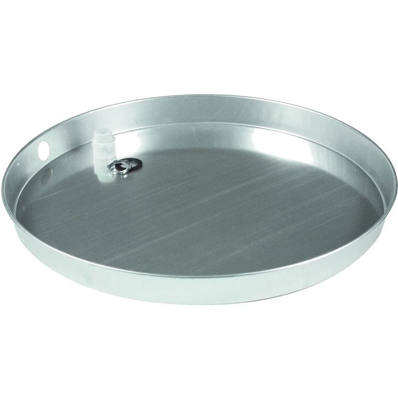 Camco USA 20800 Recyclable Drain Pan, Aluminum, For: Gas or Electric Water Heaters, 20 in ID x 2-1/4 in D