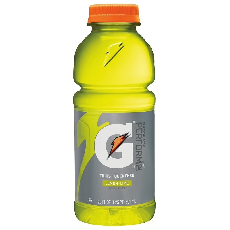 Gatorade 32868 Thirst Quencher Sports Drink, Liquid, Lemon-Lime Flavor, 20 oz Bottle, Pack of 24