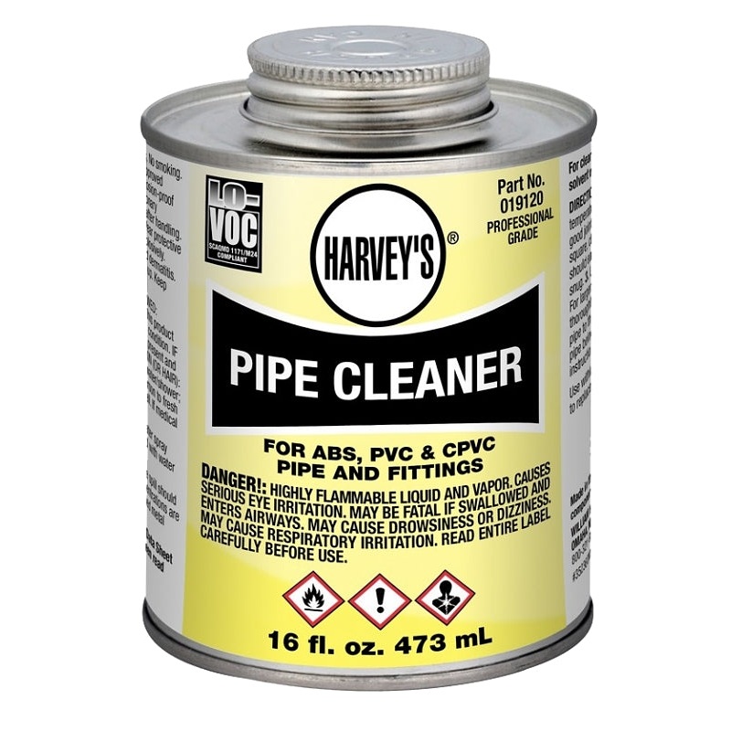 Harvey 019120-12 Pipe Cleaner, Liquid, Clear, 16 oz Can