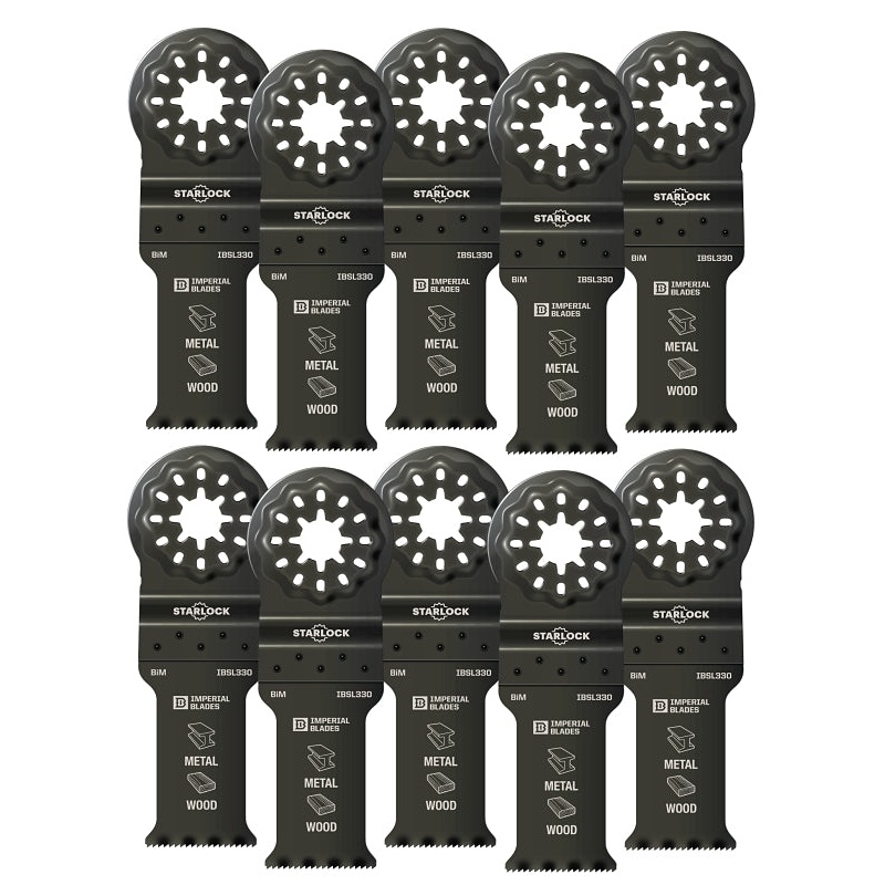 Imperial Blades Starlock IBSL330-10 Standard Blade, 18 TPI, Bi-Metal, 10/PK