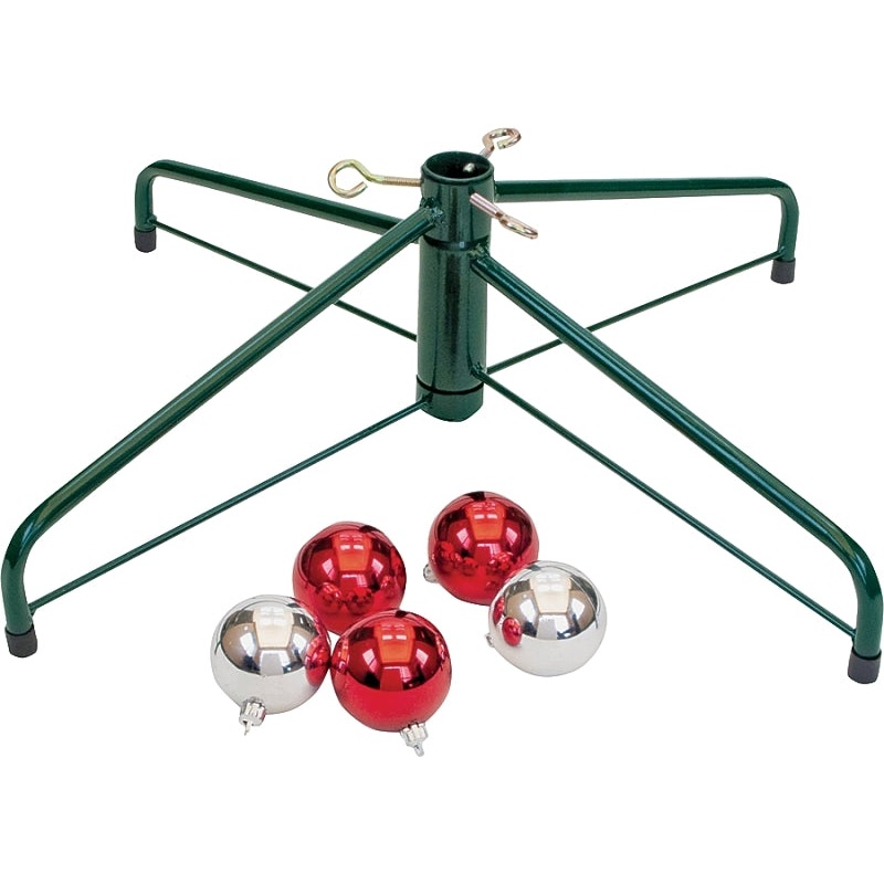 Jack-Post Traditions 95-2464 Artificial Tree Stand, Steel, Green/Red, Powder-Coated
