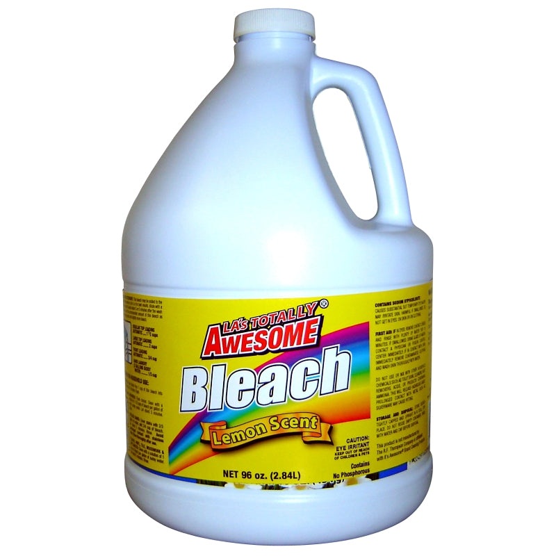 LA’s TOTALLY AWESOME 32 Bleach Liquid, Lemon, Pack of 6