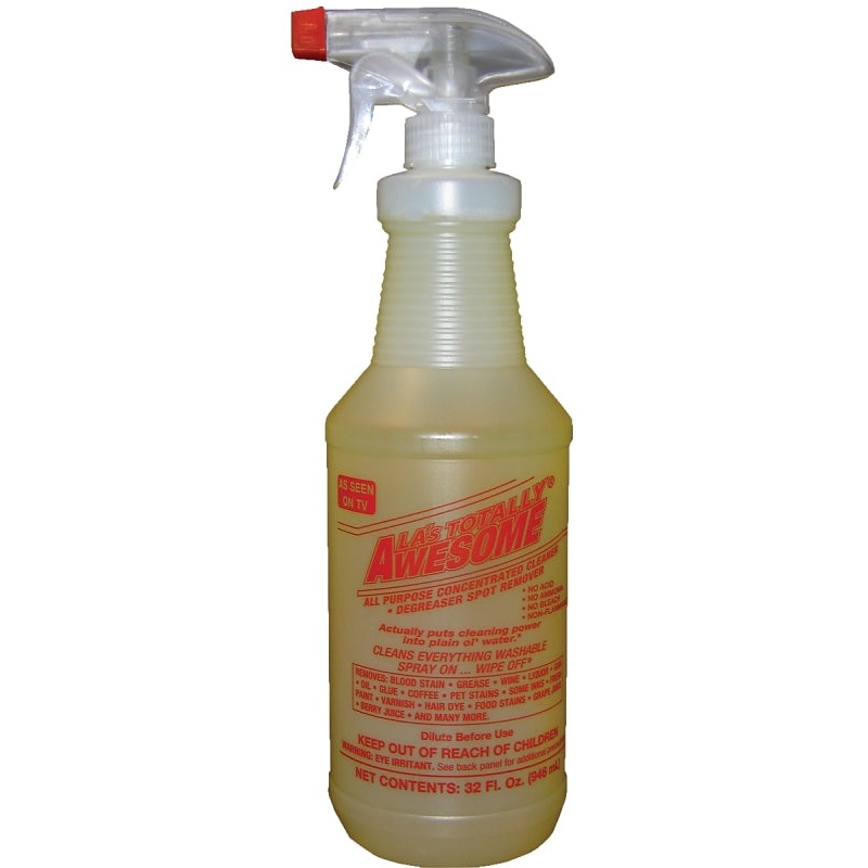 LA’s TOTALLY AWESOME 338 Cleaner and Degreaser, 32 oz, Liquid, Orange, Pack of 12
