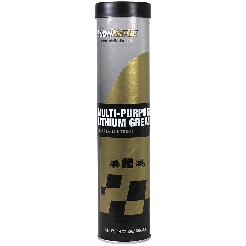 LubriMatic 11315 Lithium Grease, 14 oz Cartridge, Black, Pack of 10