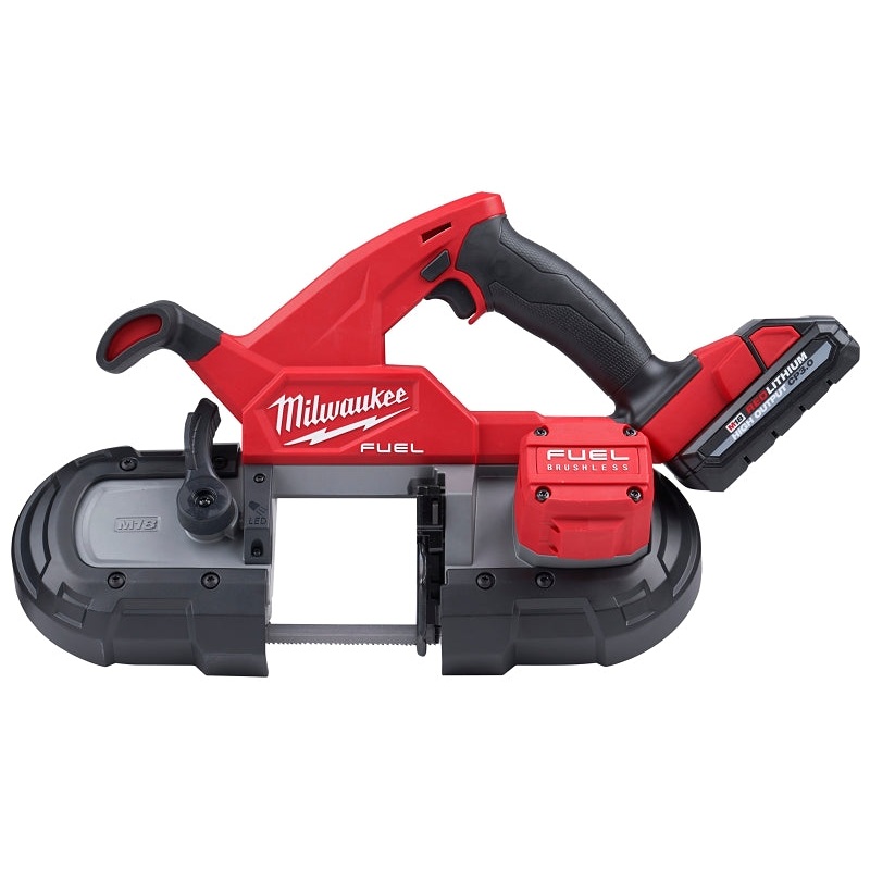 Milwaukee 2829-22 Compact Band Saw Kit, Battery Included, 18 V Battery, 35-3/8 in L Blade, 3-1/4 in Cutting Capacity