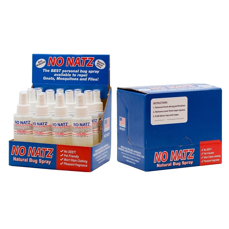 No Natz 4009 Bug Repellent, 2 oz, Bottle, Pack of 12