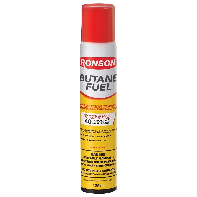 Ronson 99144 Lighter Fuel, Gas, Clear, 2.75 oz, Pack of 12