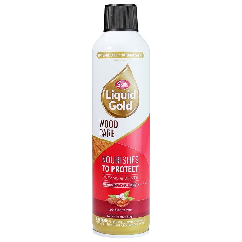 Scott’s Liquid Gold 10011-1 Wood Cleaner and Preservative, 11.5 oz Aerosol Can, Liquid, Almond, Amber