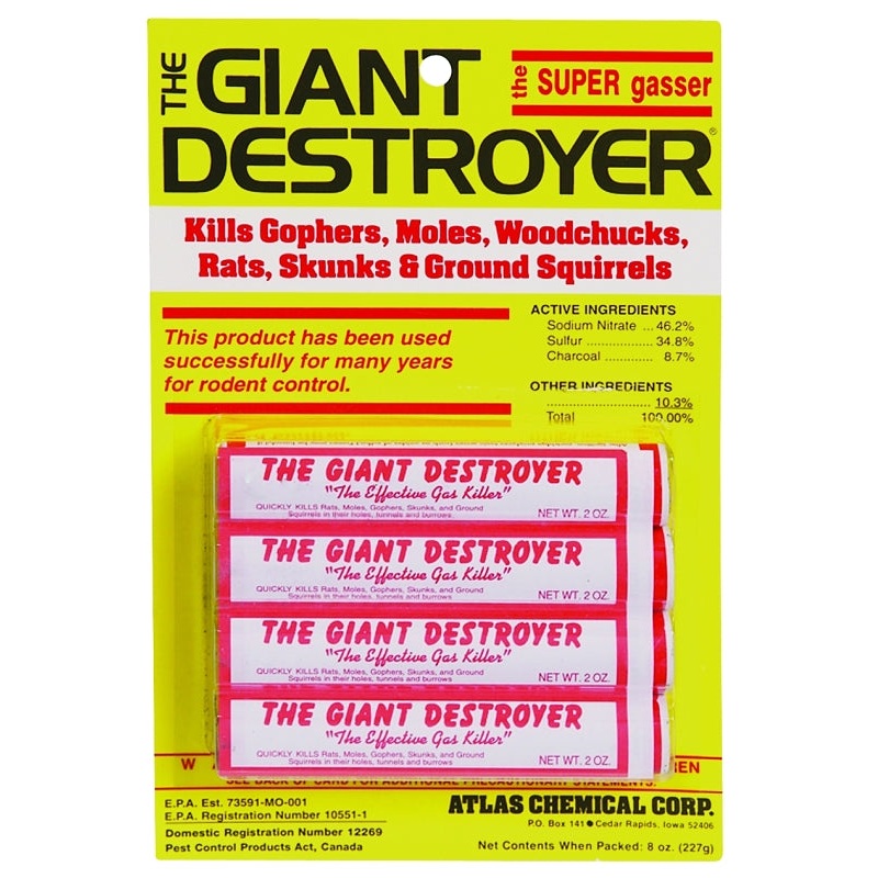Atlas Chemical 00333 Giant Destroyer, Pack of 12