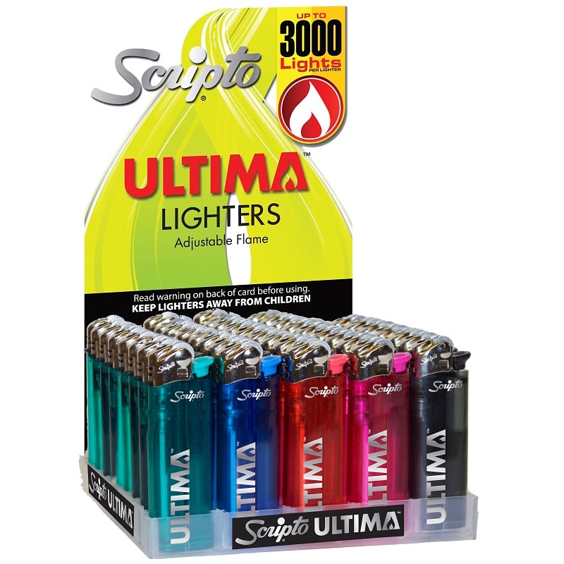Calico Brands LD18L-50/ULTM Lighter Assortment with Display, Pack of 50