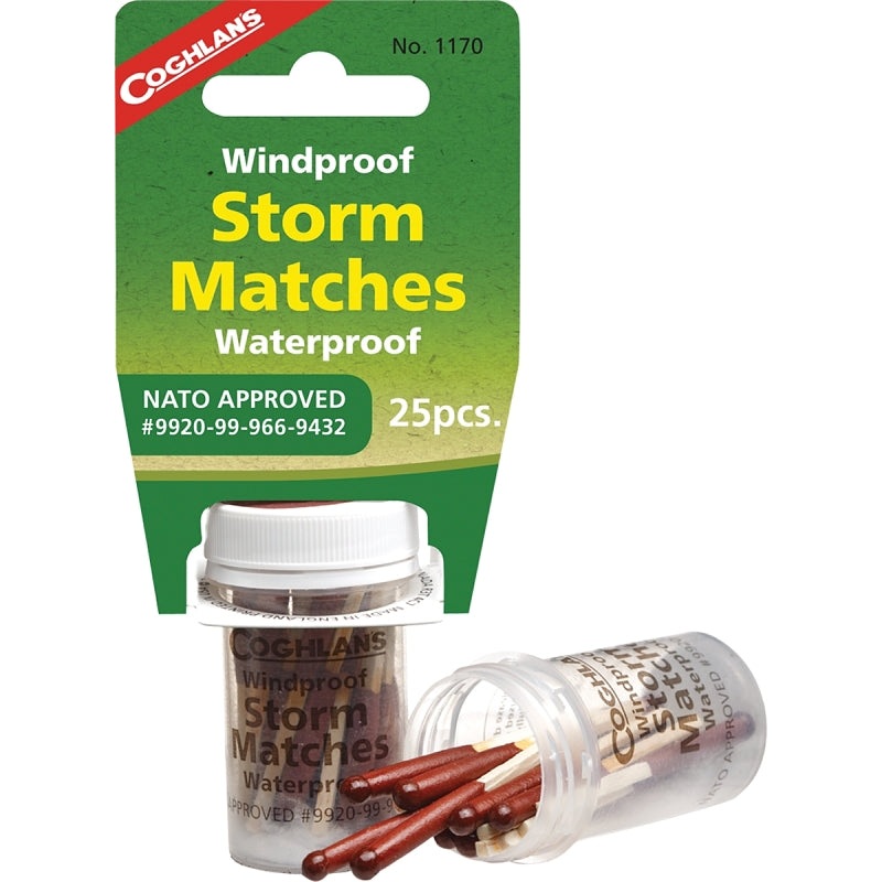Coghlan’s 1170 Windproof/Waterproof Storm Matches, 20-Stick, Pack of 6