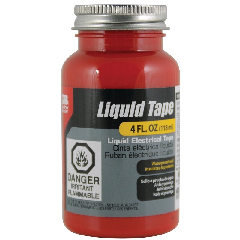 Gardner Bender LTR-400 Electrical Tape, Liquid, Red, 4 oz Bottle