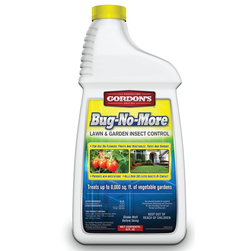 Gordon’s Bug-No-More 724220 Insect Control, Liquid, Spray Application, 40 fl-oz