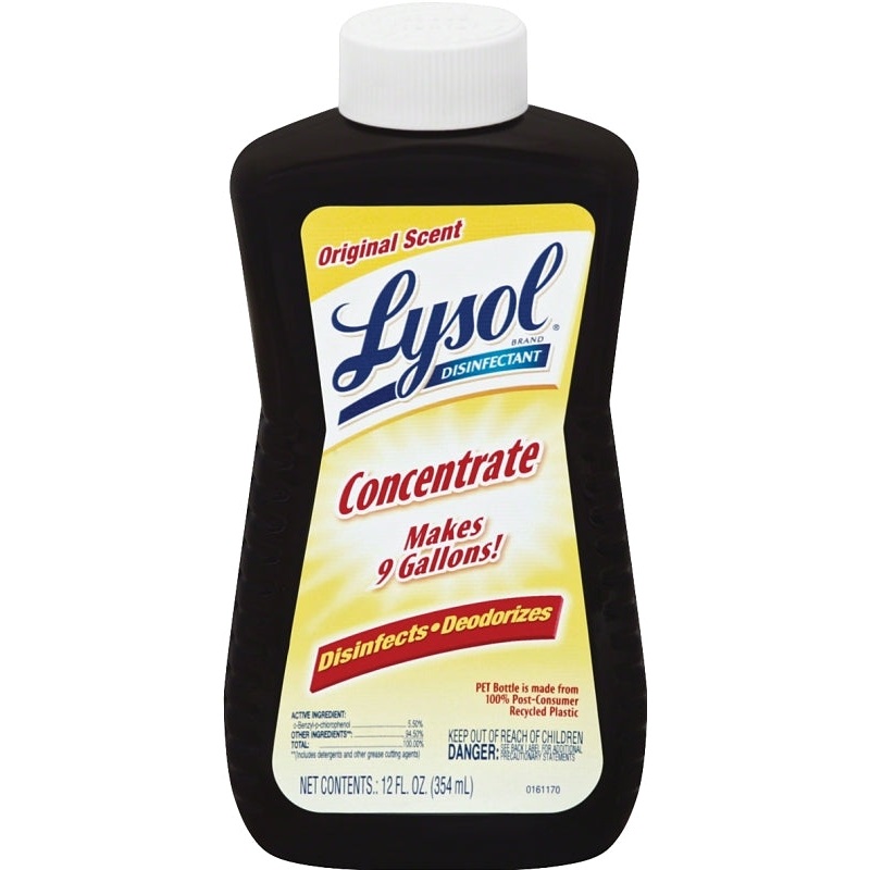 Lysol 77500 Disinfectant Cleaner, 12 oz, Liquid, Original Scent, Red