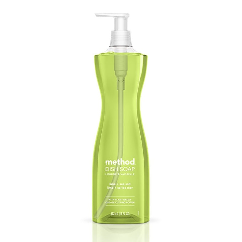 method 1240 Dish Soap, 18 fl-oz, Liquid, Lime, Sea Salt, Light Willow Green
