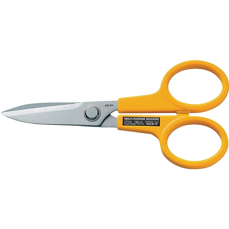 OLFA 9766 Scissor, 7 in OAL, 5 in L Cut, Stainless Steel Blade, Symmetrical Handle
