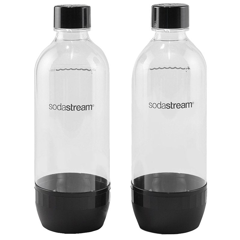 Sodastream 1042221010 Carbonating Bottle, Plastic, Black, Pack of 6