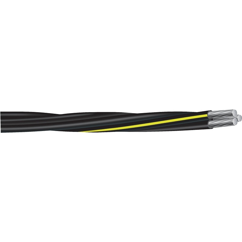 Southwire 4/0 4/0 4/0 URD Series Building Wire, Yellow Sheath, #4/0 AWG Wire, 3-Conductor, 500 ft L, Aluminum Conductor