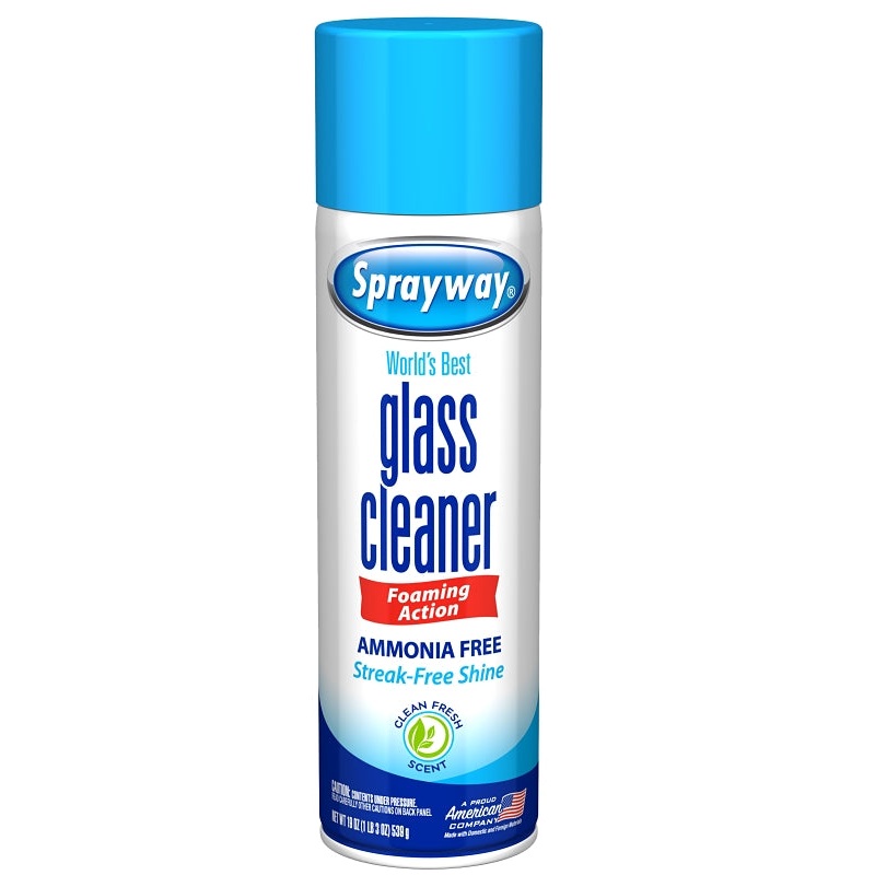 Sprayway SW050RETAIL Glass Cleaner, 19 oz Can, Liquid, Floral, White