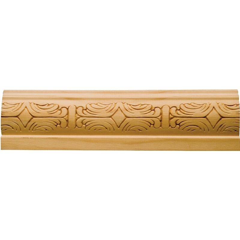 Waddell MLD363 Base Moulding, 96 in L, 3-1/8 in W, Pine Wood, Pack of 10