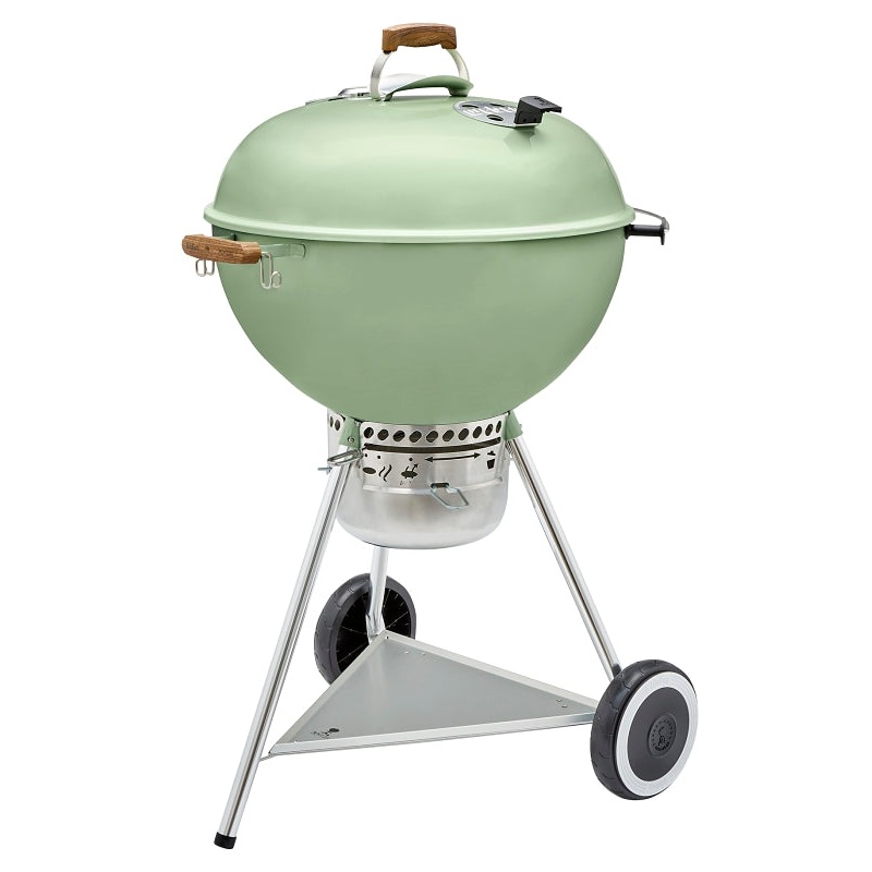 Weber 70th Anniversary Series 19525001 Kettle Charcoal Grill, 363 sq-in Primary Cooking Surface, Diner Green