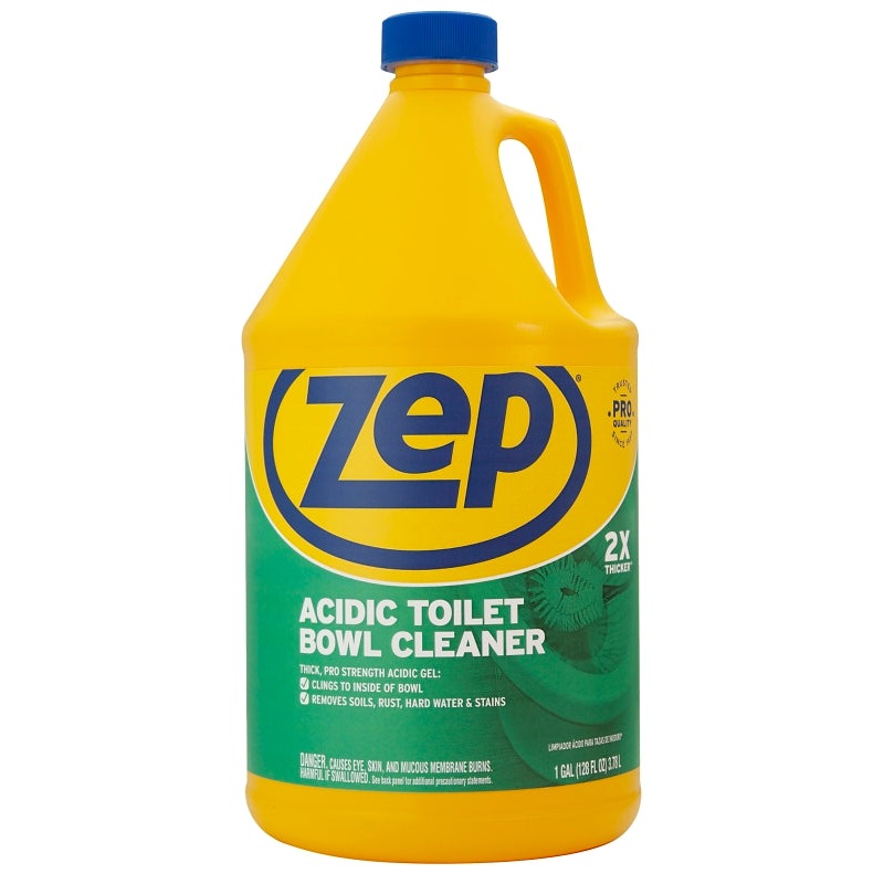 Zep ZUATB128 Toilet Bowl Cleaner, 1 gal, Liquid, Fresh Wintergreen, Mint, Blue, Pack of 4