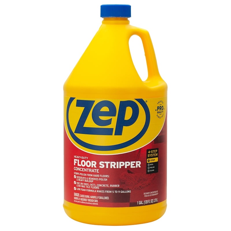 Zep ZULFFS128 Floor Stripper, 1 gal, Liquid, Clear