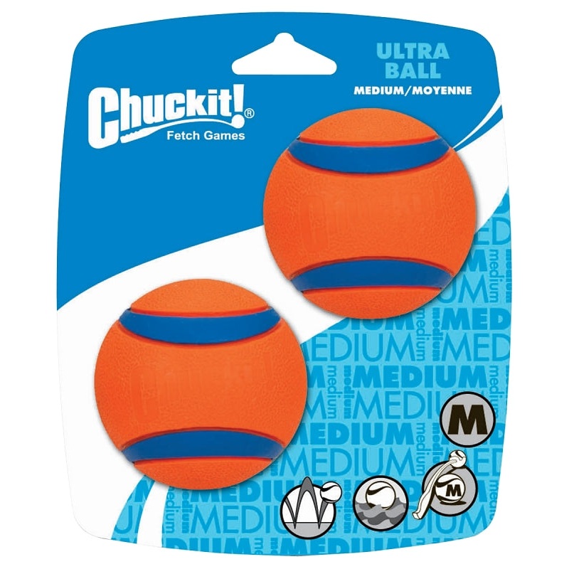 BALL CHUCKIT ULTRA 2PK MED, Pack of 2